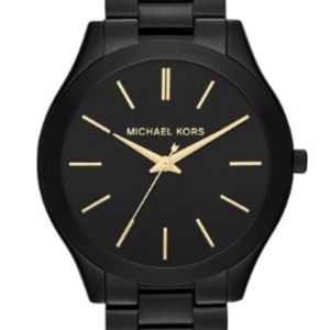 Michael Kors Slim Black Stainless Steel Watch